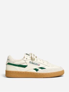 Reebok® Unisex Club C Revenge Sneakers in Chalk Dark Green Size 8 Mens 9.5 Women